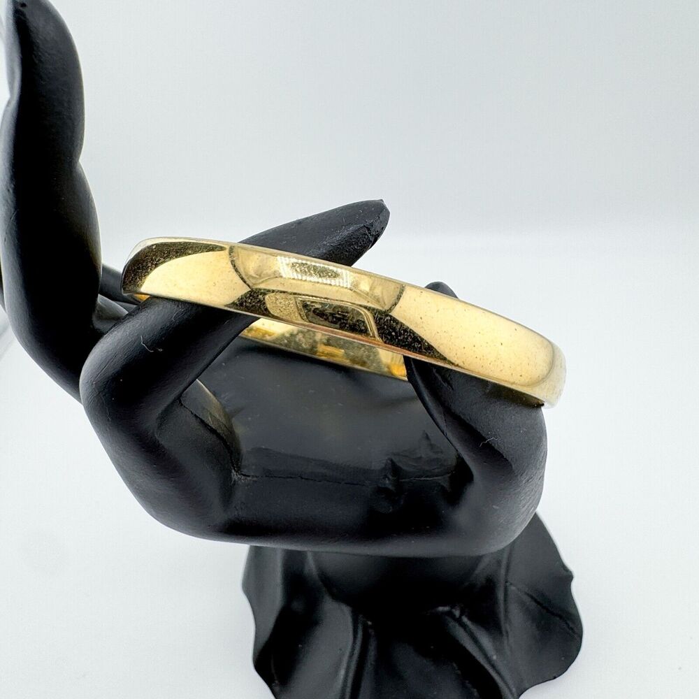 Vintage Monet Gold Tone Bangle Bracelet Formal Classic Timeless Retro